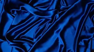Bazin riche — bleu royal